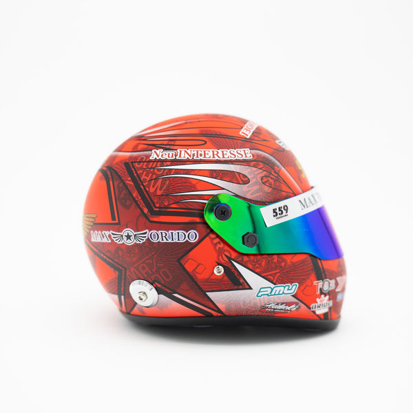 超希少 RED EYE 国内プロモ 非売品 Max Orido Mini Helmet 1:2 Scale RED Edition 2025 (Carbon Fiber