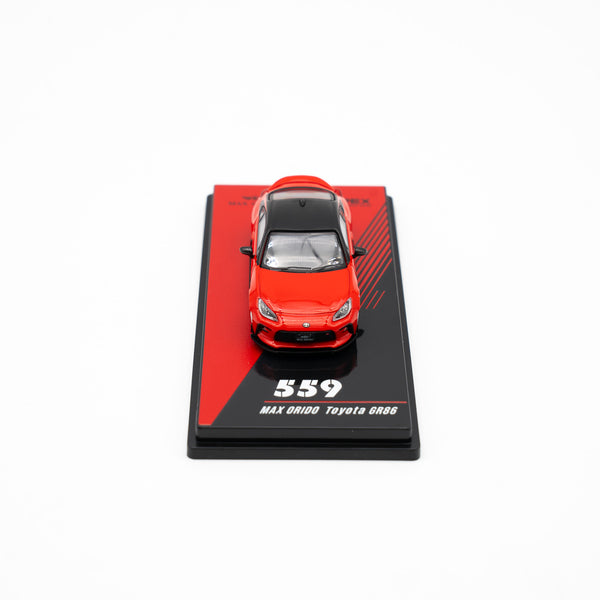 Max Orido x AlphaRex GR86 1:64 Diecast Model (RED) or LUCKY GOLD