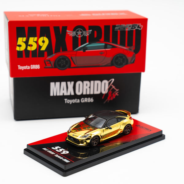 MAX ORIDO Toyota GR86 1/64 直筆サイン入り Max Orido x AlphaRex GR86 1:64 Diecast Model (RED) or LUCKY GOLD