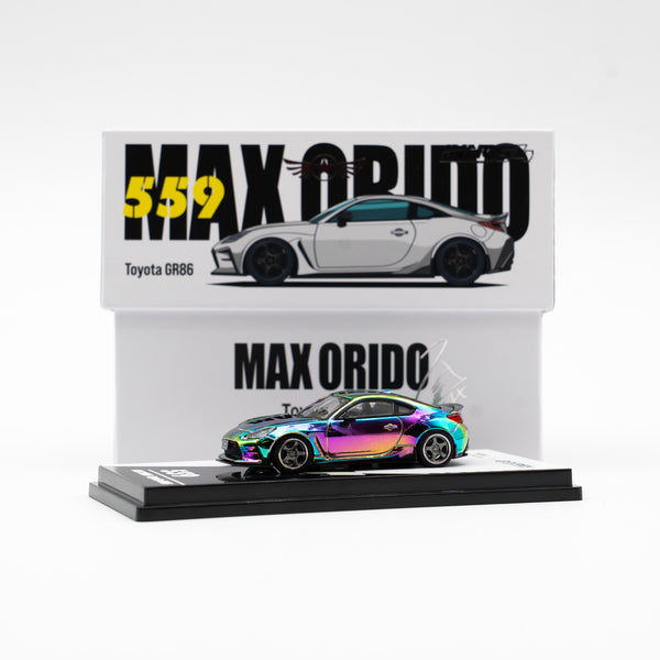 Max Orido x AlphaRex GR86 1:64 Diecast Model (WHITE) or LUCKY