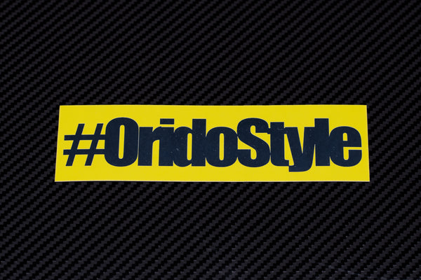 ORIDOSTYLE BUMPER STICKER (Yellow) – maxoridoproject