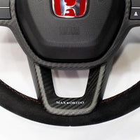 MAX ORIDO x Axis Parts Dry Carbon Steering Wheel Cover — Civic FL RHD