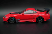 IGNITION MODEL 1:18 Toyota Supra ORIDO-STREET Ver. 2 — Red — Signed Box