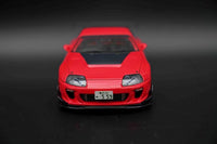 IGNITION MODEL 1:18 Toyota Supra ORIDO-STREET Ver. 2 — Red — Signed Box