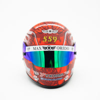 Max Orido Mini Helmet 1:2 Scale RED Edition 2025 (Carbon Fiber)