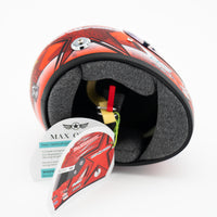 Max Orido Mini Helmet 1:2 Scale RED Edition 2025 (Carbon Fiber)