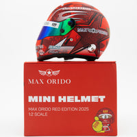 Max Orido Mini Helmet 1:2 Scale RED Edition 2025 (Carbon Fiber)