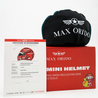 Max Orido Mini Helmet 1:2 Scale RED Edition 2025 (Carbon Fiber)