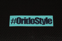 #ORIDOSTYLE BUMPER STICKER (bright blue)